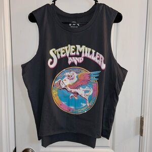 Graphic Tank Top - Black